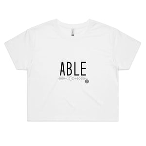 ABLE Word Collection - AS Colour - Women's Crop Tee