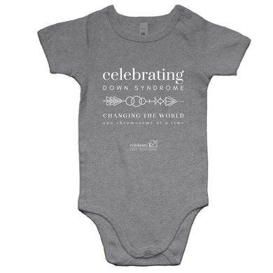 Celebrating DS ARROW Grey only - AS Colour Mini Me - Baby Onesie Romper