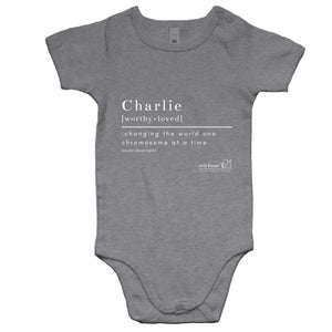 CUSTOM ORDER FOR  Charlie  - AS Colour Mini Me - Baby Onesie Romper