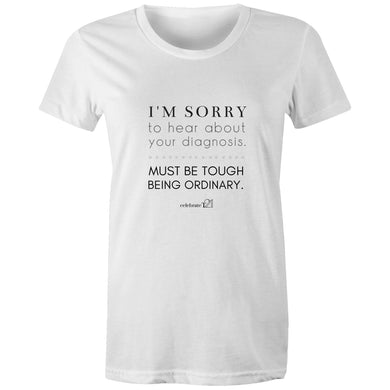 I'm Sorry - AS Colour - Women's Maple Tee