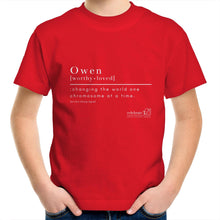 Load image into Gallery viewer, CUSTOM ORDER FOR Owen -  AS Colour Kids Youth Crew T-Shirt