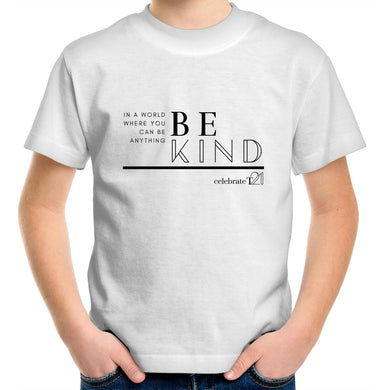 WDSD BE KIND Multi Coloured Options - AS Colour Kids Youth Crew T-Shirt