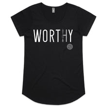 Load image into Gallery viewer, WORTHY Word Collection – AS Colour Mali - Womens Scoop Neck T-Shirt