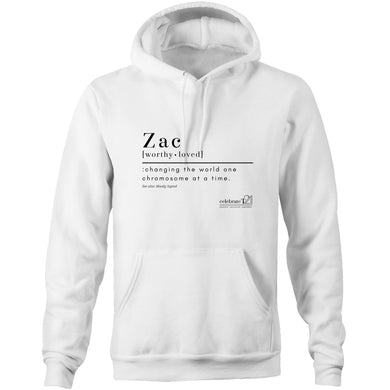 CUSTOM ORDER FOR Zac - AS Colour Stencil - Pocket Hoodie Sweatshirt