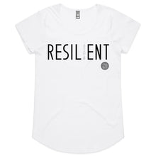 Load image into Gallery viewer, RESILIENT Word Collection – AS Colour Mali - Womens Scoop Neck T-Shirt