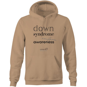 Down Syndrome Acceptance BOOK RELEASE TEE - AS Colour Stencil - Pocket Hoodie Sweatshirt