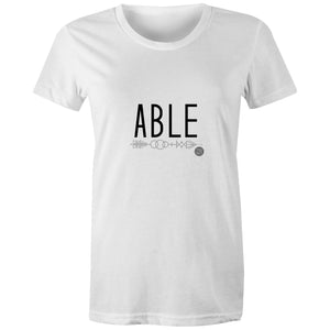 ABLE Word Collection - AS Colour - Women's Maple Tee