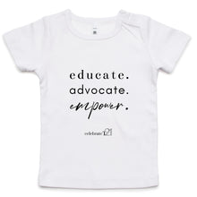 Load image into Gallery viewer, Educate Advocate Empower OCT21 - AS Colour - Infant Wee Tee