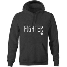 Load image into Gallery viewer, FIGHTER Word Collection –  AS Colour Stencil - Pocket Hoodie Sweatshirt