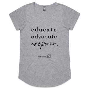 Educate Advocate Empower OCT21 -  AS Colour Mali - Womens Scoop Neck T-Shirt