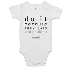 Load image into Gallery viewer, Do It Because OCT21 - AS Colour Mini Me - Baby Onesie Romper