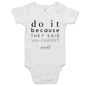 Do It Because OCT21 - AS Colour Mini Me - Baby Onesie Romper