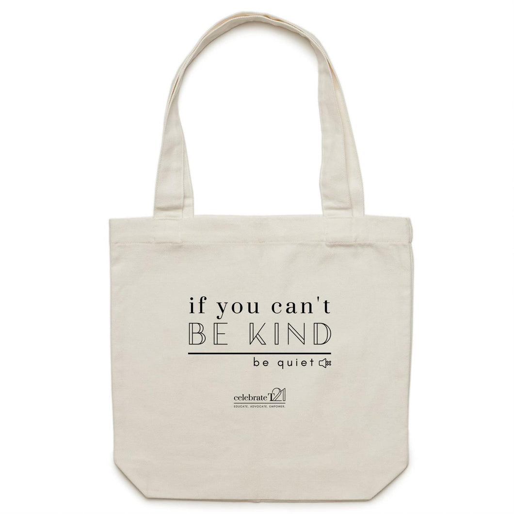 Be Quiet - AS Colour - Carrie - Canvas Tote Bag