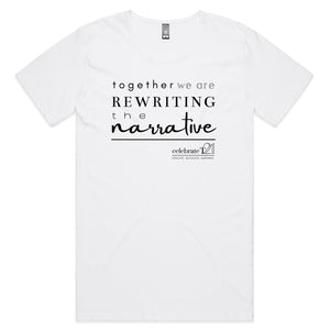 Rewriting The Narrative  BOOK RELEASE TEE 2021  Colour Shadow - Mens Scoop Neck T-Shirt