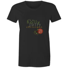 Load image into Gallery viewer, It&#39;s A Holly... Alexis Schnitger Design 2022 -AS Colour - Women&#39;s Maple Tee
