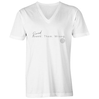 Proved. Them. Wrong. - Alexis Schnitger Design - AS Colour Tarmac - Mens V-Neck Tee