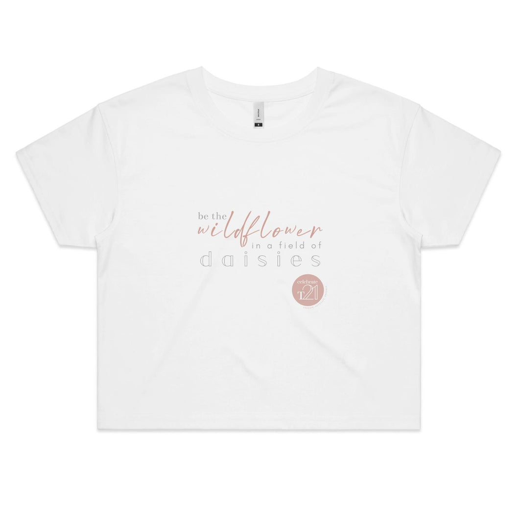 Be A Wild Flower - Alexis Schnitger Design - AS Colour - Women's Crop Tee