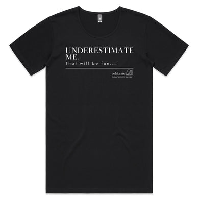 Underestimate Me  BOOK RELEASE TEE 2021  AS Colour Shadow - Mens Scoop Neck T-Shirt