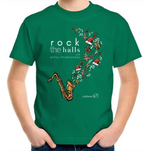 Load image into Gallery viewer, Rock The Halls - 2 designs AS Colour Kids Youth Crew T-Shirt