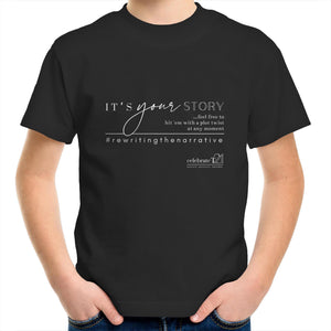 It’s Your Story…  BOOK RELEASE TEE 2021  AS Colour Kids Youth Crew T-Shirt