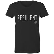 Load image into Gallery viewer, RESILIENT Word Collection – AS Colour - Women&#39;s Maple Tee