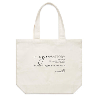 It’s Your Story…  BOOK RELEASE TEE 2021  AS Colour - Shoulder Canvas Tote Bag