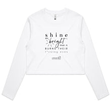Load image into Gallery viewer, Shine *Explicit OCT21 – AS Colour - Women&#39;s Long Sleeve Crop Tee