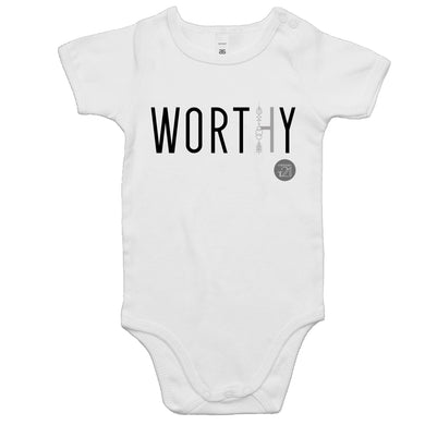 WORTHY Word Collection – AS Colour Mini Me - Baby Onesie Romper