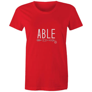 ABLE Word Collection - AS Colour - Women's Maple Tee