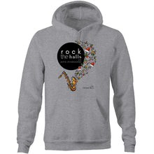 Load image into Gallery viewer, Rock The Halls - 2 designs AS Colour Stencil - Pocket Hoodie Sweatshirt