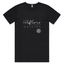 Load image into Gallery viewer, Be A Wild Flower - Alexis Schnitger Design -  AS Colour Shadow - Mens Scoop Neck T-Shirt