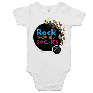 ROCK YOUR SOCKS WDSD  -  AS Colour Mini Me - Baby Onesie Romper