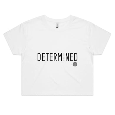 DETERMINED Word Collection – AS Colour - Women's Crop Tee