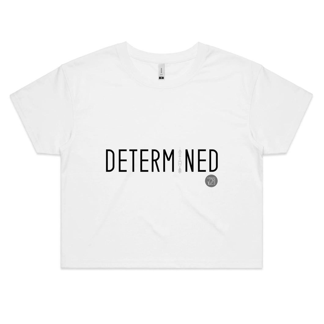 DETERMINED Word Collection – AS Colour - Women's Crop Tee