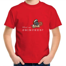 Load image into Gallery viewer, What Up Grinches? Alexis Schnitger Design 2022 -  AS Colour Kids Youth Crew T-Shirt