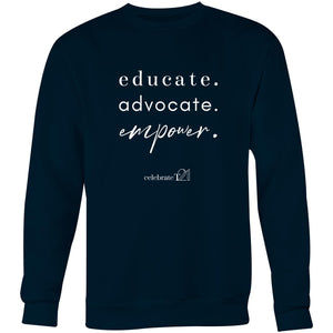 Educate Advocate Empower OCT21 -  AS Colour United - Crew Sweatshirt