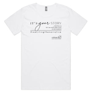 It’s Your Story…  BOOK RELEASE TEE 2021  AS Colour Shadow - Mens Scoop Neck T-Shirt