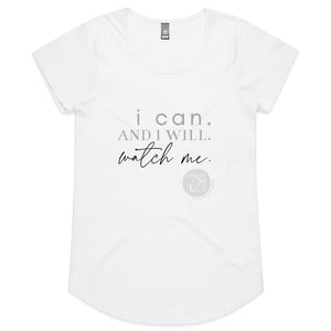 I Can and I will Watch Me - Alexis Schnitger Design - AS Colour Mali - Womens Scoop Neck T-Shirt