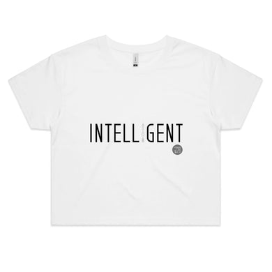 INTELLIGENT Word Collection – AS Colour - Women's Crop Tee