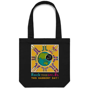 WDSD Harmony Day and Rock Your Socks - AS Colour - Carrie - Canvas Tote Bag