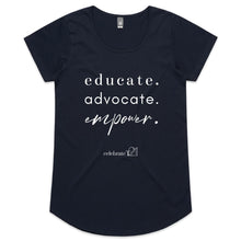 Load image into Gallery viewer, Educate Advocate Empower OCT21 -  AS Colour Mali - Womens Scoop Neck T-Shirt