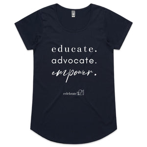 Educate Advocate Empower OCT21 -  AS Colour Mali - Womens Scoop Neck T-Shirt