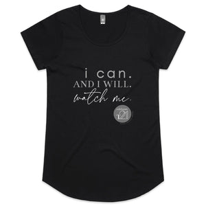 I Can and I will Watch Me - Alexis Schnitger Design - AS Colour Mali - Womens Scoop Neck T-Shirt