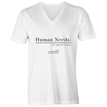 Load image into Gallery viewer, Human Needs - AS Colour Tarmac - Mens V-Neck Tee