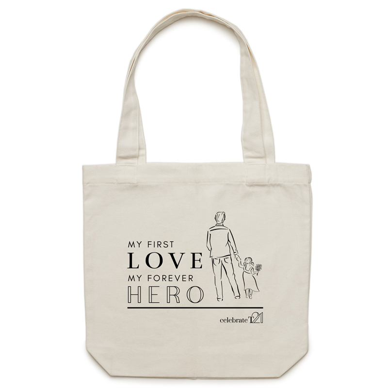 Father and Daughter - AS Colour - Carrie - Canvas Tote Bag