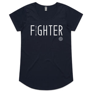 FIGHTER Word Collection –  AS Colour Mali - Womens Scoop Neck T-Shirt