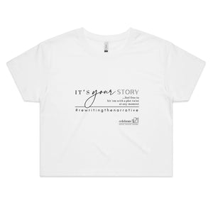 It’s Your Story…  BOOK RELEASE TEE 2021  AS Colour - Women's Crop Tee