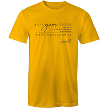 Load image into Gallery viewer, It’s Your Story…  BOOK RELEASE TEE 2021  AS Colour Staple - Mens T-Shirt