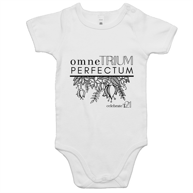 ‘OTP Flowers’ in White ONLY - AS Colour Mini Me - Baby Onesie Romper