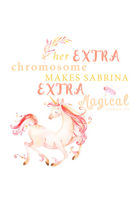 Personalised Prints - Magical Unicorn Girl